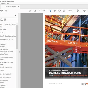Skyjack SJIII 3215 SJIII 3219 SJIII 3220 SJIII 3226 SJIII 4620 SJIII 4626 SJIII 4632 DC ELECTRIC SCISSORS OPERATING MANUAL 170469AGA - PDF DOWNLOAD