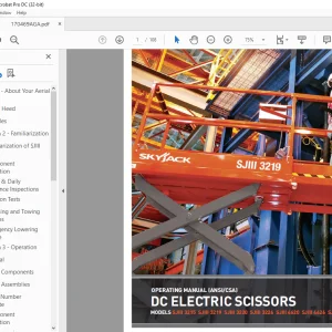 Skyjack SJIII 3215 SJIII 3219 SJIII 3220 SJIII 3226 SJIII 4620 SJIII 4626 SJIII 4632 DC Electric Scissors Operating Manual 170469AGA - PDF DOWNLOAD