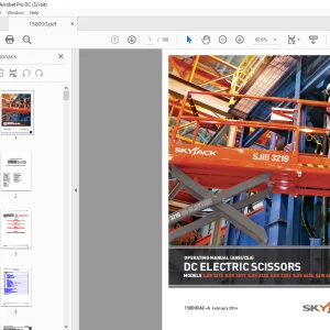 Skyjack SJIII 3215 SJIII 3219 SJIII 3220 SJIII 3226 SJIII 4626 SJIII 4632 DC ELECTRIC SCISSORS OPERATING MANUAL 158000AC-A - PDF DOWNLOAD 