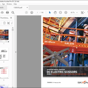 Skyjack SJIII 3215 SJIII 3219 SJIII 3220 SJIII 3226 SJIII 4626 SJIII 4632 DC Electric Scissors Operating Manual 158000AC-A - PDF DOWNLOAD