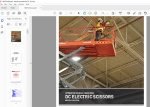 Skyjack SJIII 4740 DC ELECTRIC SCISSORS OPERATOR MANUAL 198735AGA - PDF DOWNLOAD