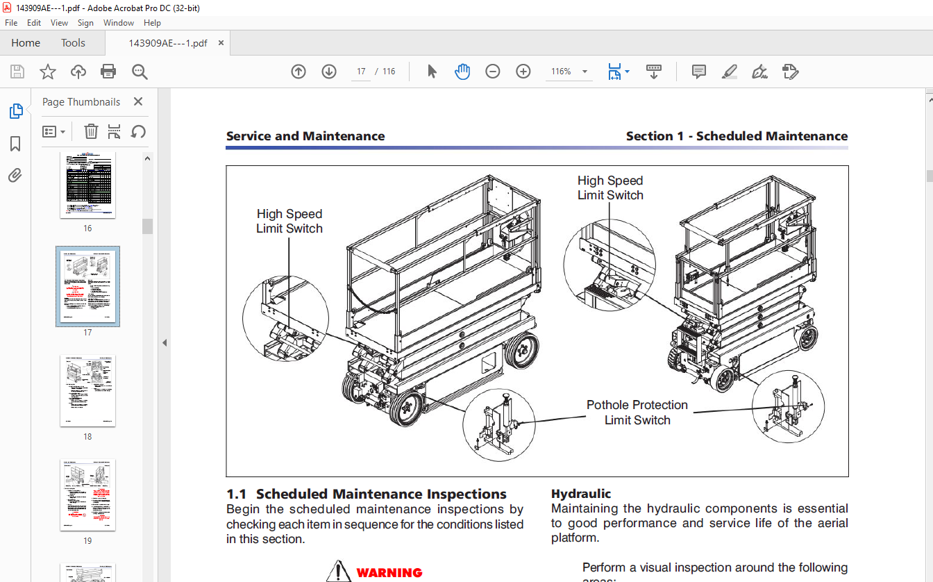 Skyjack SJIII Compact Series SJIII 3215 SJIII 3219 Service Manual PN