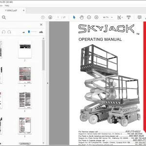 Skyjack SJIII Series 3015 3219 3220 4620 4626 4830 4832 6826 & 6832 Operating Manual - PDF DOWNLOAD