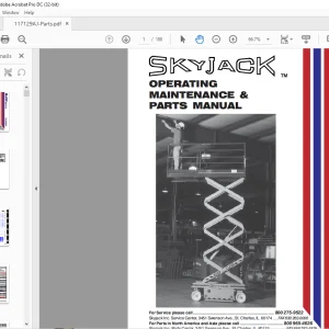 Skyjack SJIII Series 3015 & 3219 Compacts Operating Maintenance & Parts Manual - PDF DOWNLOAD