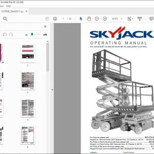Skyjack SJIII Series 3215, 3219, 3220, 3226, 3220m & 3226m Compact & Conventional Operating Manual - PDF DOWNLOAD