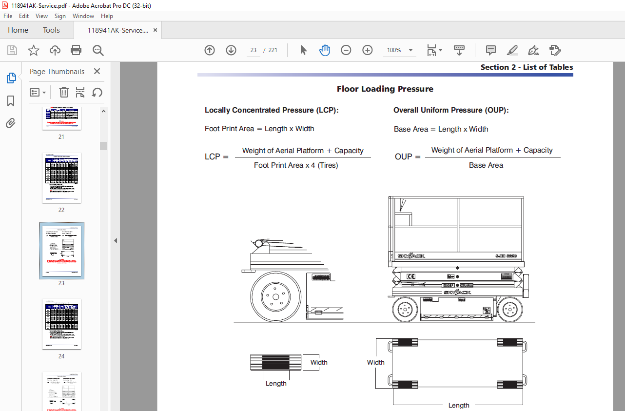 Skyjack SJIII Series 3215 & 3219 Compact Maintenance & Parts Manual