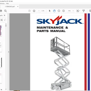 Skyjack SJIII Series 3220,3226,4620,4626,4830,4832,6826 & 4632 MAINTENANCE & PARTS MANUAL 118940AO - PDF DOWNLOAD