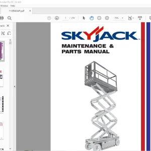 Skyjack SJIII Series 3220, 3226, 4620, 4626, 4830, 4832, 6826, & 6832 MAINTENANCE & PARTS MANUAL 118940AO - PDF DOWNLOAD