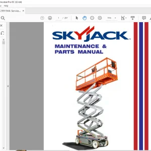 Skyjack SJIII Series 3220, 3226, 4620,4626 & 4632 MAINTENANCE & PARTS MANUAL 129919AJ - PDF DOWNLOAD