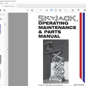 Skyjack SJIII Series 3220, 4620, 4626, 4830, 4832, & 6832 OPERATING MAINTENANCE & PARTS MANUAL 117128AG - PDF DOWNLOAD