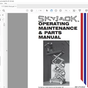 Skyjack SJIII Series 3220, 4620, 4626,4830, 4832, & 6832 OPERATING MAINTENANCE & PARTS MANUAL 117128AG - PDF DOWNLOAD