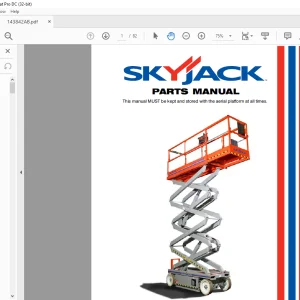 Skyjack SJIII Series 3220M & 3226M Conventional Series Parts Manual - PDF DOWNLOAD