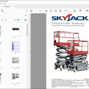 Skyjack SJIII Series 32xx, 32xxM, 46xx & 68xx Operating Manual - PDF DOWNLOAD