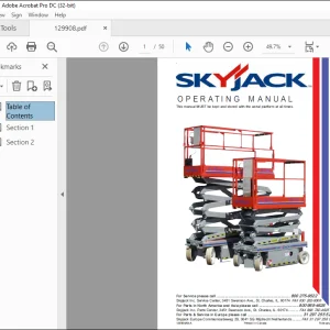 Skyjack SJIII Series 32xx, 32xxM, 46xx And 68xx OPERATING MANUAL 129908AB-A  - PDF DOWNLOAD