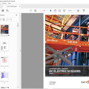 Skyjack SJIIII 3219 SJIII 3226 SJIII 4632 DC Electric Scissors Operating Manual 210274AEA - PDF DOWNLOAD