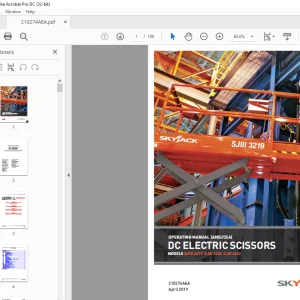 Skyjack SJIIII 3219 SJIII 3226 SJIII 4632 DC Electric Scissors Operating Manual 210274AEA - PDF DOWNLOAD