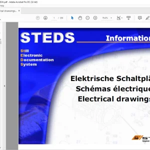 Still Sted CS20 XS Standard Electrical Drawings Schematic Manual   - PDF DOWNLOAD