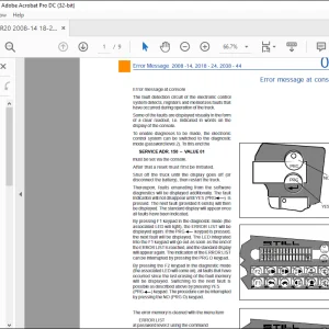 Still Sted Forklift R20 2008 -14, 2018 - 24, 2038 - 44 error list Manual  - PDF DOWNLOAD