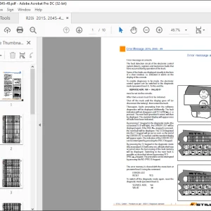 Still Sted Forklift R20i 2015, 2045 - 49 error list Manual  - PDF DOWNLOAD