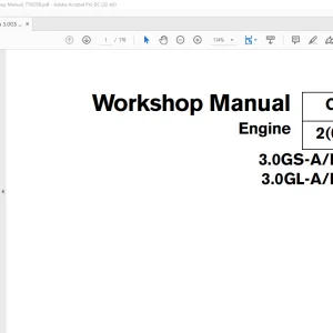 Volvo Penta 3.0GS-A/B/C 3.0GL-A/B/C Engine Workshop Manual 7743358 - PDF DOWNLOAD