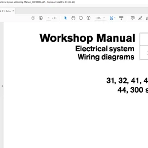 Volvo Penta 31, 32, 41, 42, 43, 44, 300 Series Electrical System Workshop Manual 336168663 - PDF DOWNLOAD