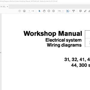 Volvo Penta 31, 32, 41, 42, 43, 44, 300 Series Wiring Diagrams Electrical System Workshop Manual _363763801 - PDF