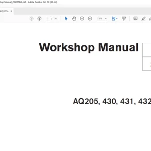 Volvo Penta AQ205, 430, 431, 432, 434 Workshop Manual 295055848 - PDF DOWNLOAD