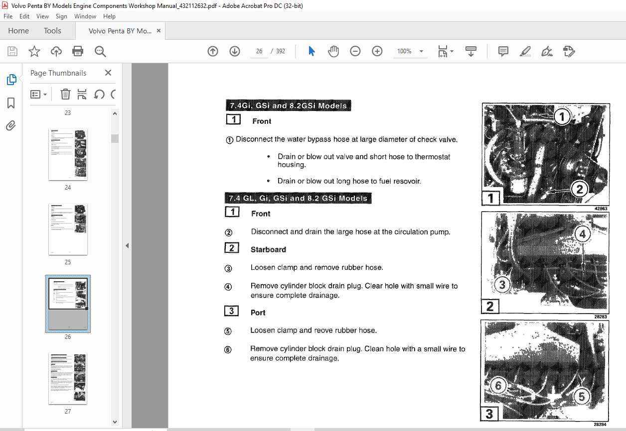 Volvo Penta BY Models Engine Components Workshop Manual_432112632 - PDF ...