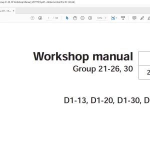 Volvo Penta D1-13, D1-20, D1-30, D2-40 Group 21-26, 30 Workshop Manual_34577791 - PDF DOWNLOAD