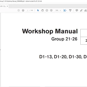 Volvo Penta D1-13, D1-20, D1-30, D2-40G Group 21-26 Workshop Manual_354844608 - PDF DOWNLOAD