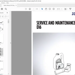 Volvo Penta D16 Service & Maintenance Manual 412213376 - PDF DOWNLOAD