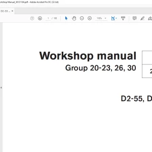 Volvo Penta D2-55 D2-75 Group 20-23,36,30 Workshop Manual 36131184 - PDF DOWNLOAD