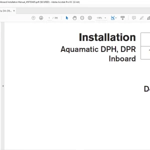Volvo Penta D4, D6 Aquamatic DPH,DPR Inboard Installation Manual 459793495 - PDF DOWNLOAD