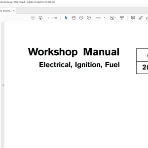 Volvo Penta Electrical, Ignition, Fuel Workshop Manual 19686746 - PDF DOWNLOAD
