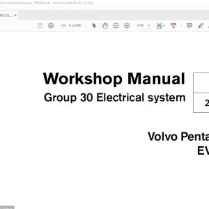Volvo Penta IPS EVC-C Group 30 Electrical System Workshop Manual_77983060 - PDF DOWNLOAD