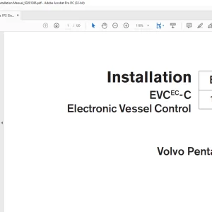 Volvo Penta IPS Electronic vessel Control EVCEC-C Installation Manual 93201386 - PDF DOWNLOAD