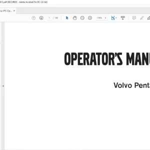 Volvo Penta IPS Operator's Manual 47706612 - PDF DOWNLOAD