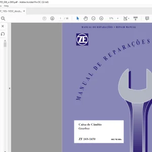ZF 16S-1650 Repair Manual 0091765008a - PDF DOWNLOAD