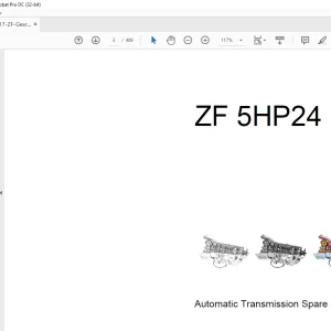 ZF 5HP24 Automatic Transmission Spare Parts Catalog Manual - PDF DOWNLOAD