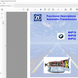 ZF Automatic Transmission 6HP19 6HP26 6HP32 Repair Manual - PDF DOWNLOAD