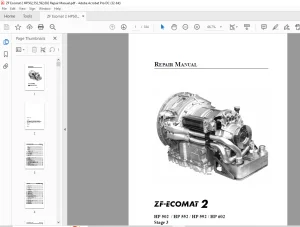 ZF-ECOMAT 2 HP 502 HP 552 HP 592 HP 602 Stage 3 Repair Manual 4149751604 - PDF DOWNLOAD