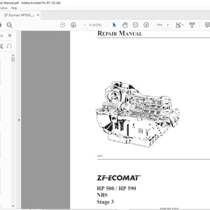 ZF-ECOMAT HP 500 HP 590 NBS Stage 3 Repair Manual 4139751627d - PDF DOWNLOAD