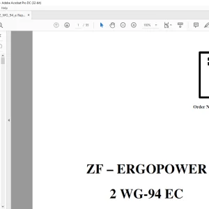 ZF-ERGOPOWER 2 WG-94 EC Repair Manual - PDF DOWNLOAD