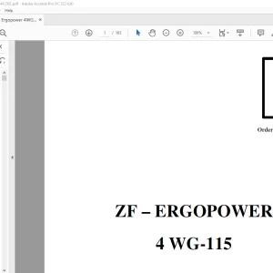 ZF ERGOPOWER 4 WG-115 Repair Manual - PDF DOWNLOAD