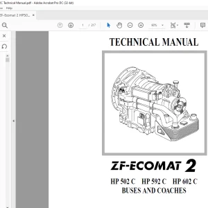 ZF-Ecomat 2 HP 502 C HP 592 C HP 602 C Buses & Coaches Technical Manual 4149765101a - PDF DOWNLOAD