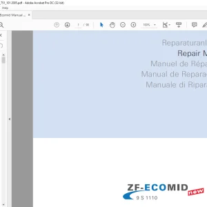 ZF Ecomid 9S 1110 Repair Manual 1324751101 - PDF DOWNLOAD
