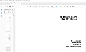 ZF Marine Gears BW 161 Series Operation & Maintenance Manual - PDF DOWNLOAD