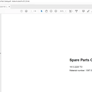 ZF Transmission 16 S 2220 TO Spare Parts Catalog Manual 1367.002.032 - PDF DOWNLOAD