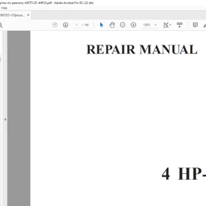 ZF Transmission 4 HP - 20 Repair Manual - PDF DOWNLOAD