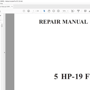 ZF Transmission 5HP - 19 FL-A Repair Manual - PDF DOWNLOAD